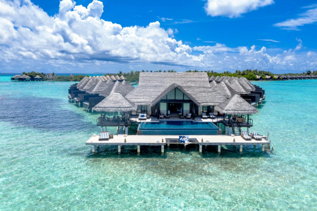 Overwater bungalow in the Maldives