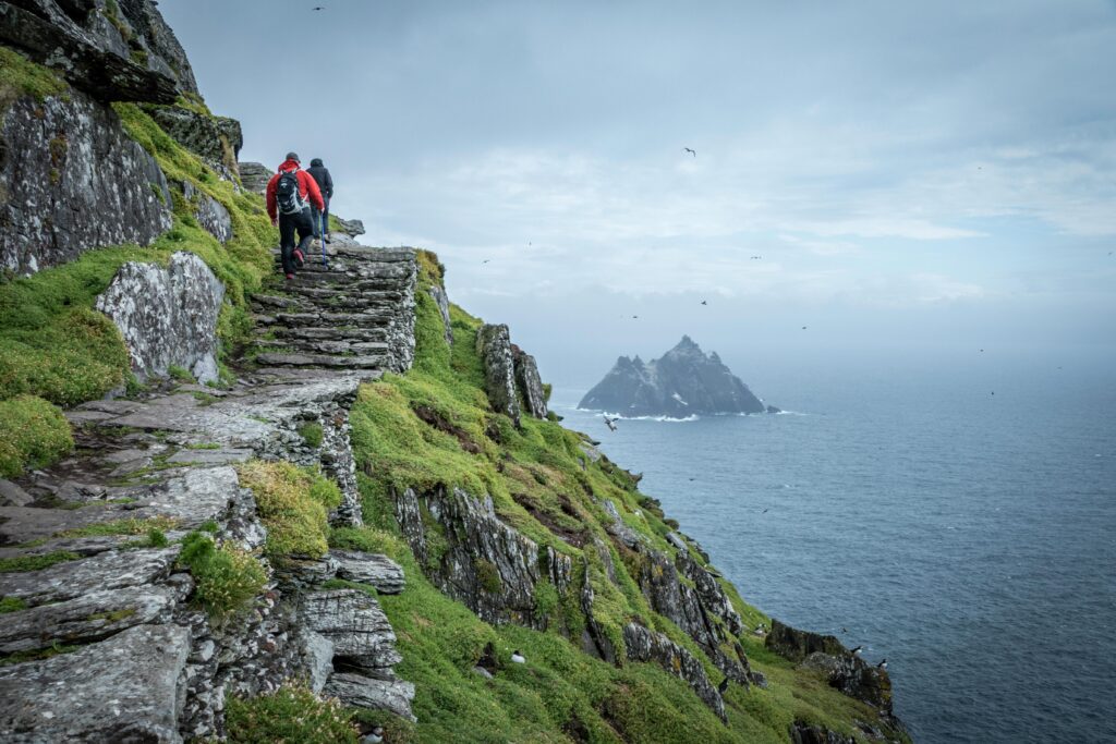 Couple hiking